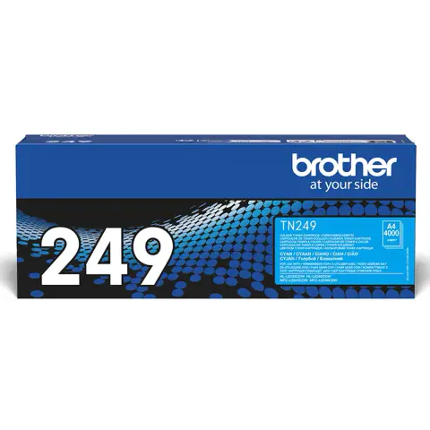 Brother TN249C - Toner cyan XXL do Brother HL-L8230cdw, HL-L8240cdw, MFC-L3760cdw, MFC-L8300, MFC-L8340cdw, MFC-L8390cdw